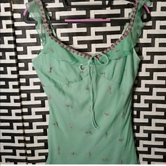 Betsey Johnson Dresses & Skirts - VINTAGE Betsey Johnson light green/mint and pink dress